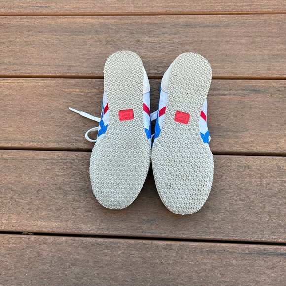 Onitsuka Tiger Size Serrano EU size 38 (US women's 7) white blue red runner - Picture 4 of 8